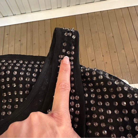 Haute Hippie Silk Rhinestone Beaded Sequin Mini Dress XS - Picture 9 of 9